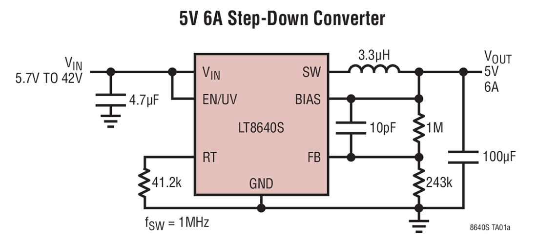 LT8643SEV＃PBF/LT8643SIV＃PBF同步降壓穩(wěn)壓器采用第二代靜音開關(guān)架構(gòu)