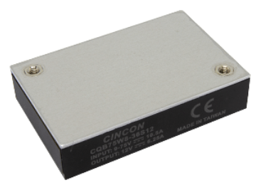 ?CQB75W8 75瓦9-75VDC 8:1輸入四分之一磚鐵路DC-DC轉(zhuǎn)換器CINCON